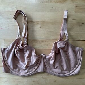 Victoria's Secret Nude Underwire Bra With No Padding - 34DD